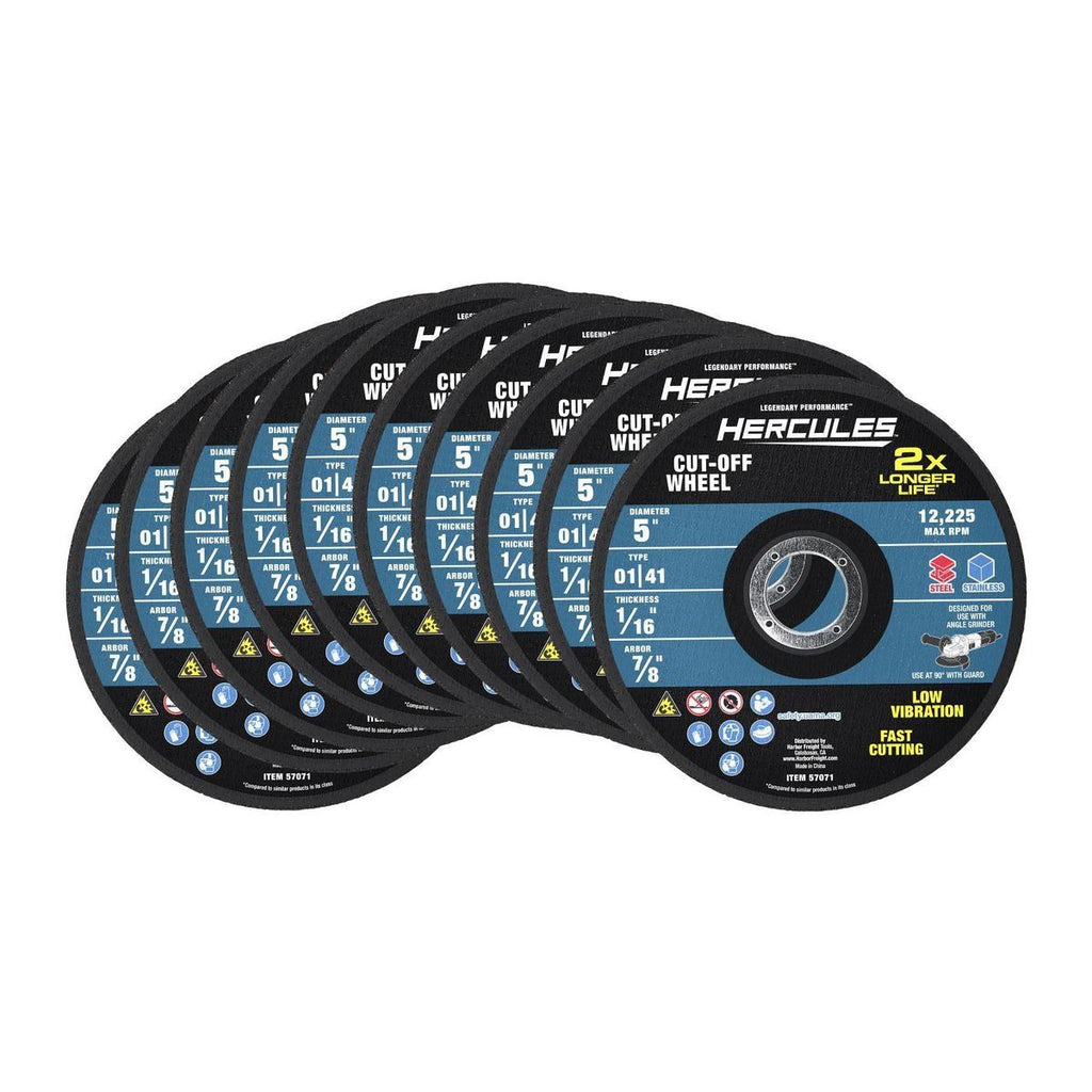 5 in. x 1/16 in. x 7/8 in. Metal Cut-Off Wheel 10-Pack I2062