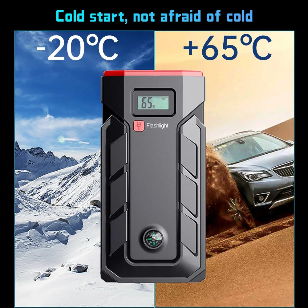 600A Portable Car Battery Jump Starter with Smart Jumper Cables H181144