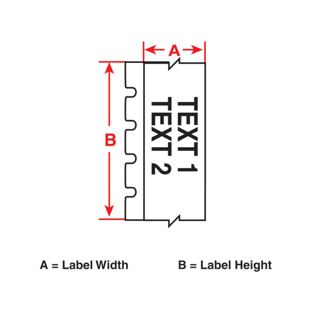 White Vinyl Cloth Label Cartridge B63122