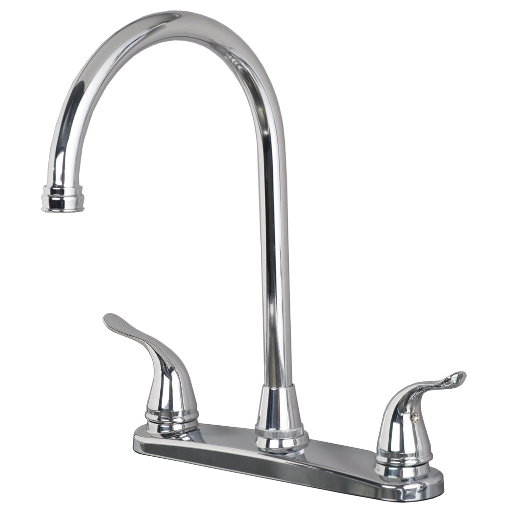 Two Handle High Arc Kitchen Faucet Chrome Finish K272295