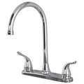 Two Handle High Arc Kitchen Faucet Chrome Finish K272295