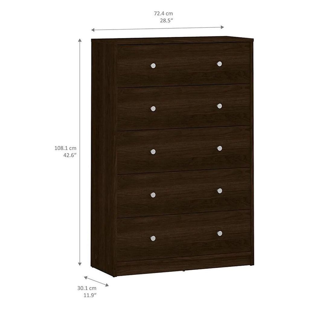 5 Drawer Chest Grey L774