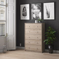 5 Drawer Chest Grey L774