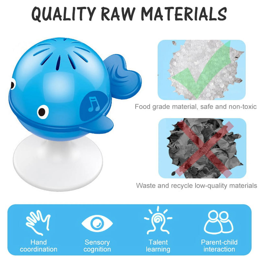 3 Pack Baby Rattles Set Suction Cup Toys V640419