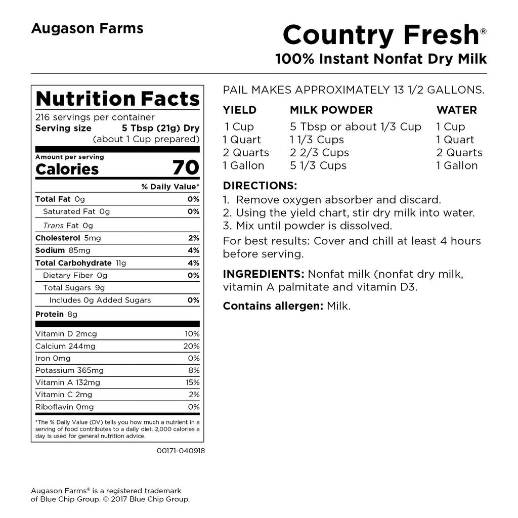 Nonfat Milk Gluten Free 216 Servings Z963811