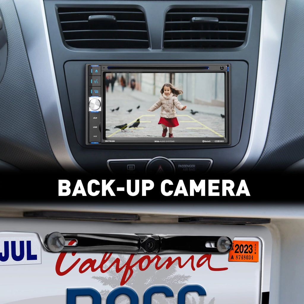 Restored 6.5 Inch Double Din Touchscreen Car Audio Stereo System with Bluetooth Q5459