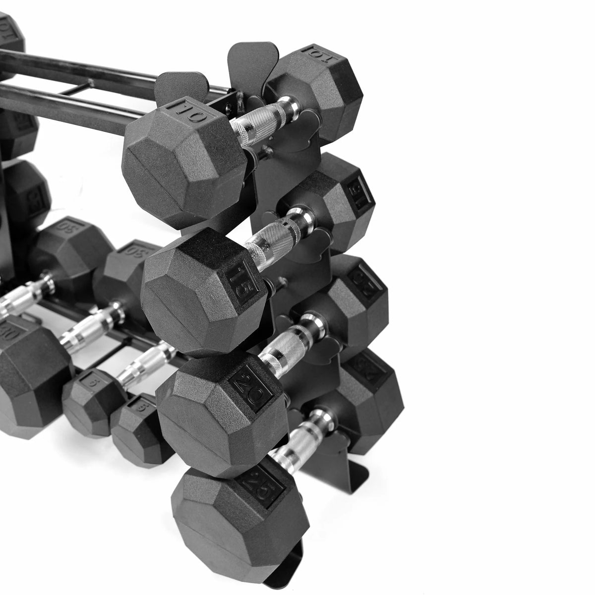 5 Lbs. Pair Rubber Coated Hex Dumbbells H320
