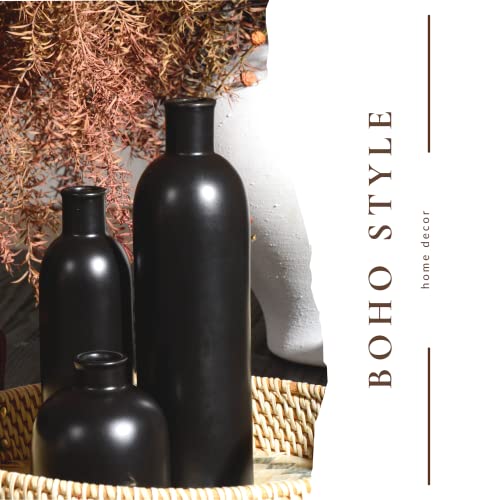 White Ceramic Vase Set of 3 D16567