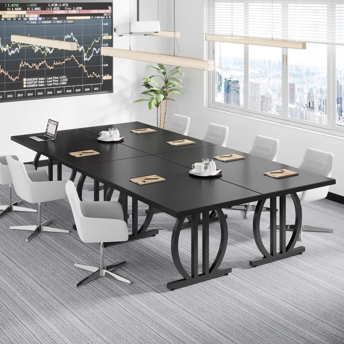 63 in. Dining Table with Heavy Duty Metal Frame W965635