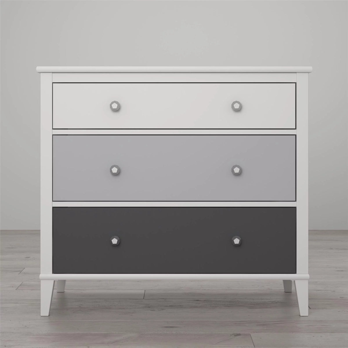White 3 Drawer Dresser P43376