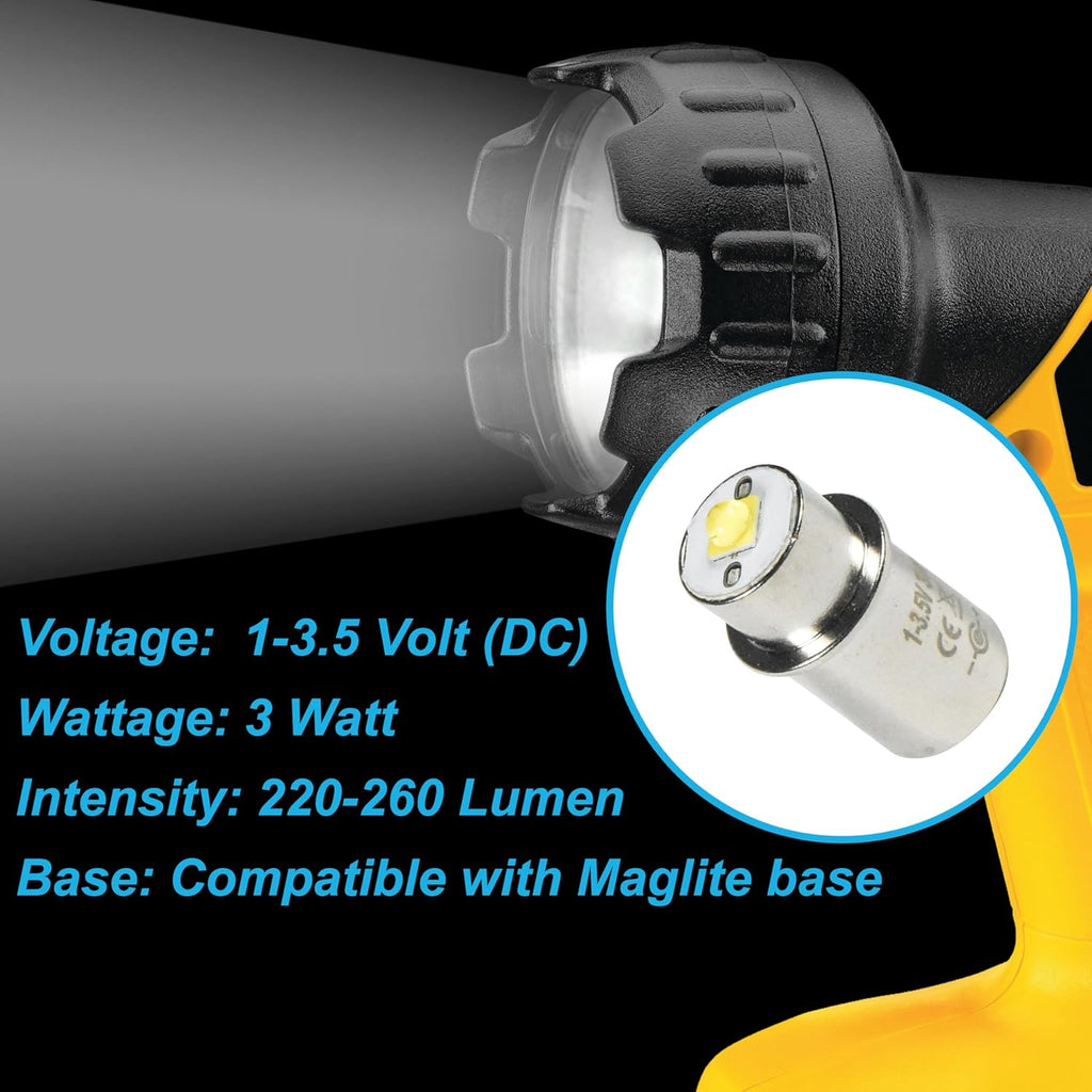 3w LED Bulb for 2D 3D 2C 3C D C Cell Flashlights F87921
