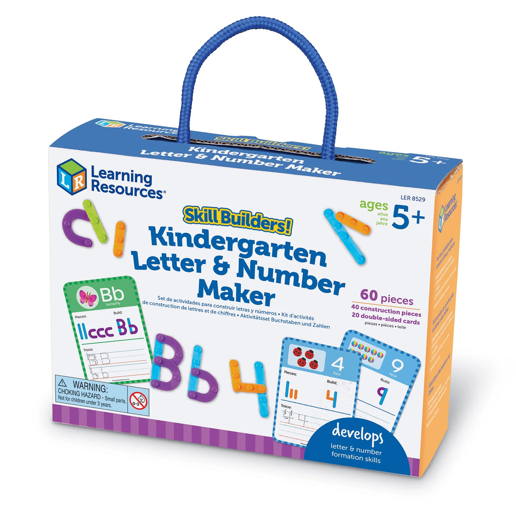 Kindergarten Letter & Number Maker - 60 Pieces Math Games R5268