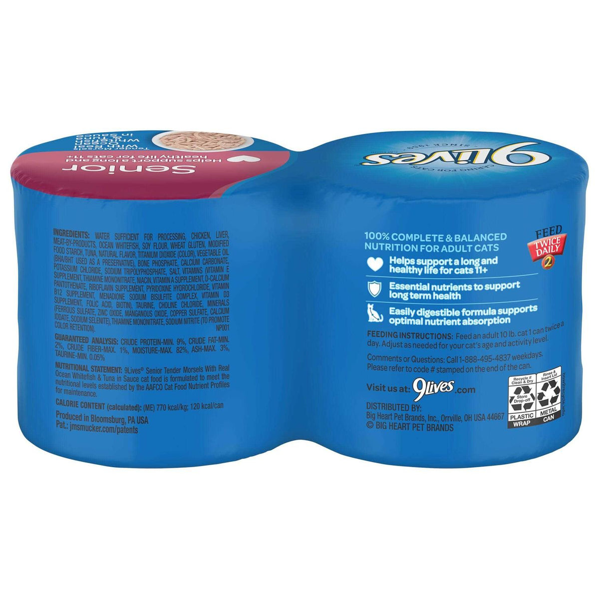 Wet Senior Cat Food with Whitefish & Tuna in Sauce Q303951
