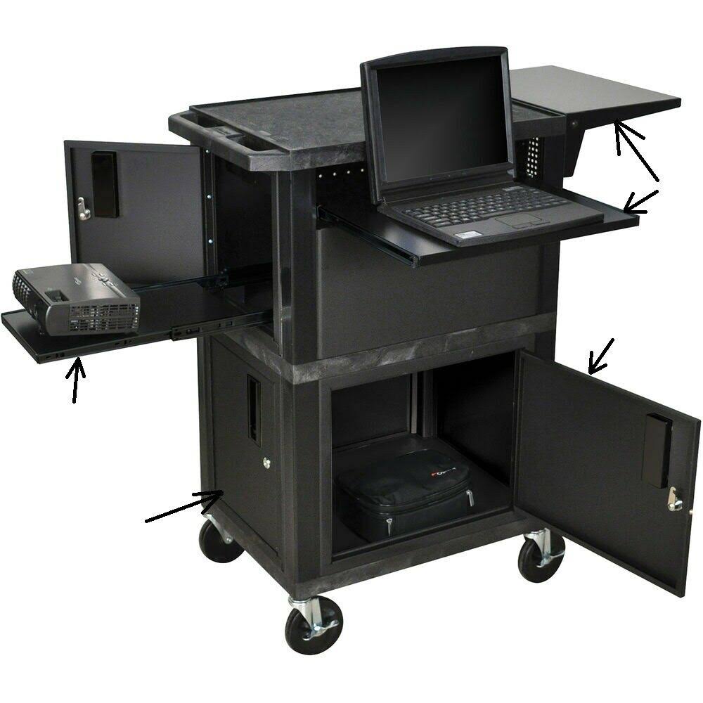 Plastic 3 Shelves Utility Cart U14300