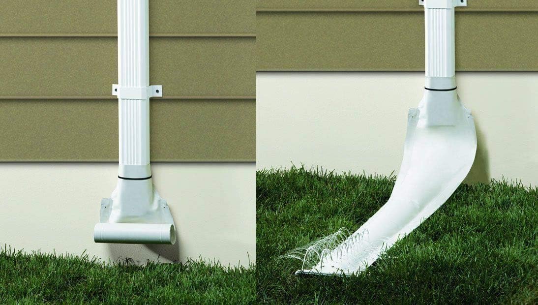 Automatic Drain Downspout 46" White A14227