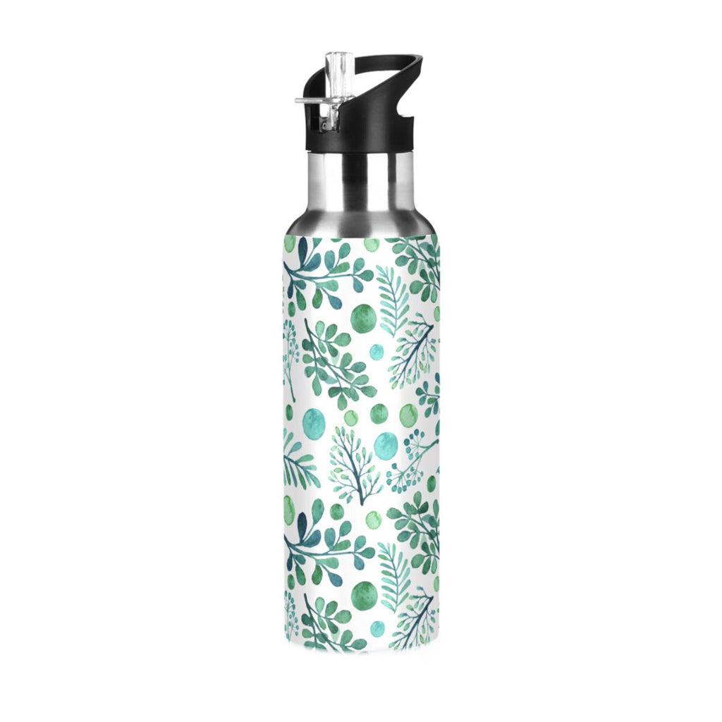 20 oz Insulated Stainless Steel Water Bottle with Straw Lid Z569656