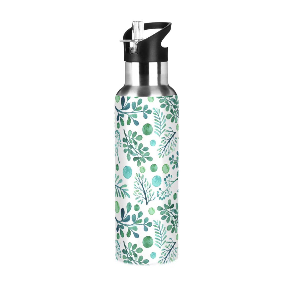 20 oz Insulated Stainless Steel Water Bottle with Straw Lid Z569656