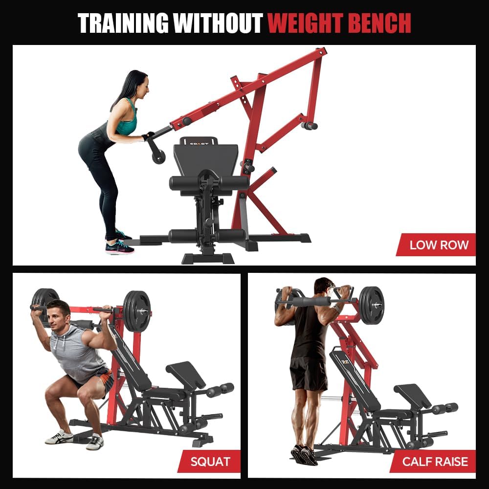 Red Multifunctional Strength Training Station with Multi Bench Press Z728