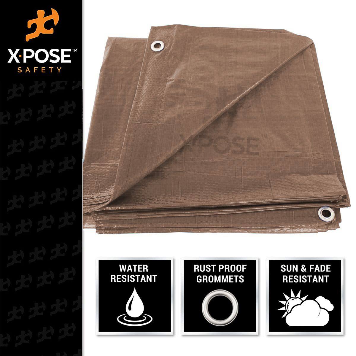 Brown Poly Tarps 20 x 40 - Case of 2 E7825