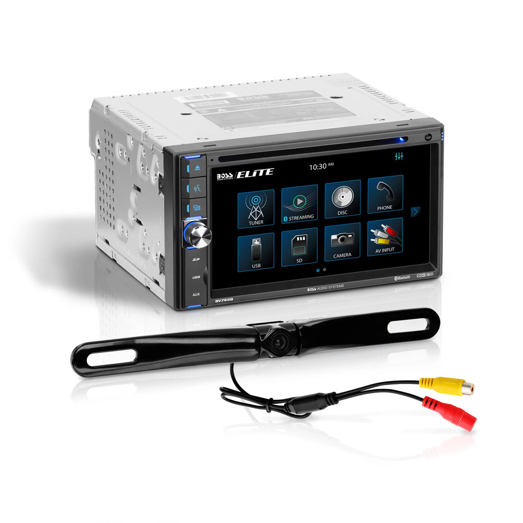 Restored 6.5 Inch Double Din Touchscreen Car Audio Stereo System with Bluetooth Q5459