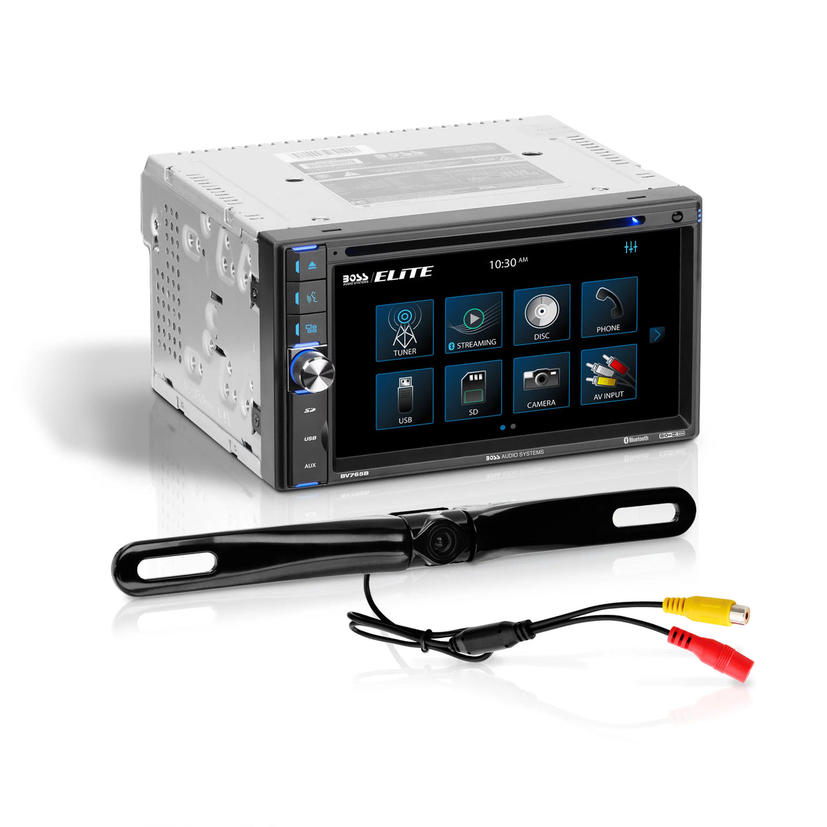 Restored 6.5 Inch Double Din Touchscreen Car Audio Stereo System with Bluetooth Q5459