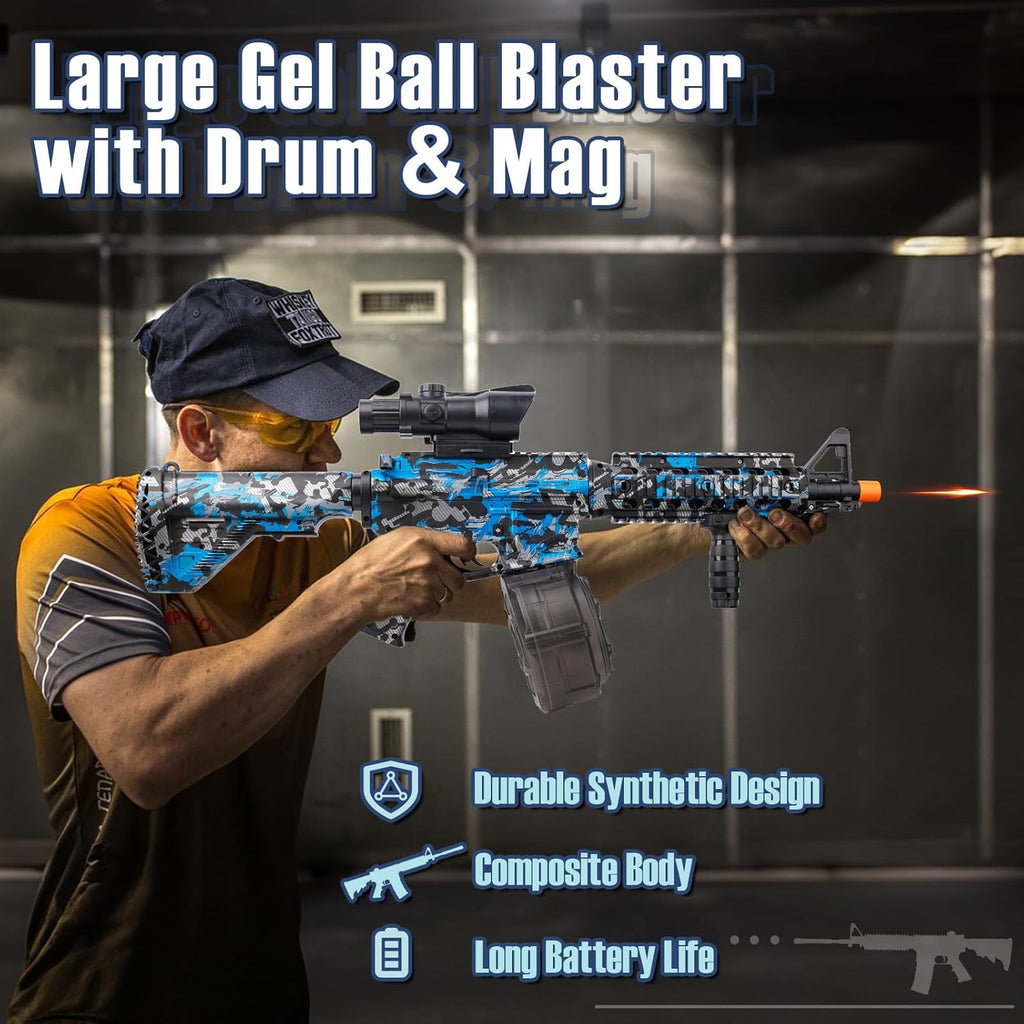 Blue Electric Gel Ball Blaster with Goggles L610