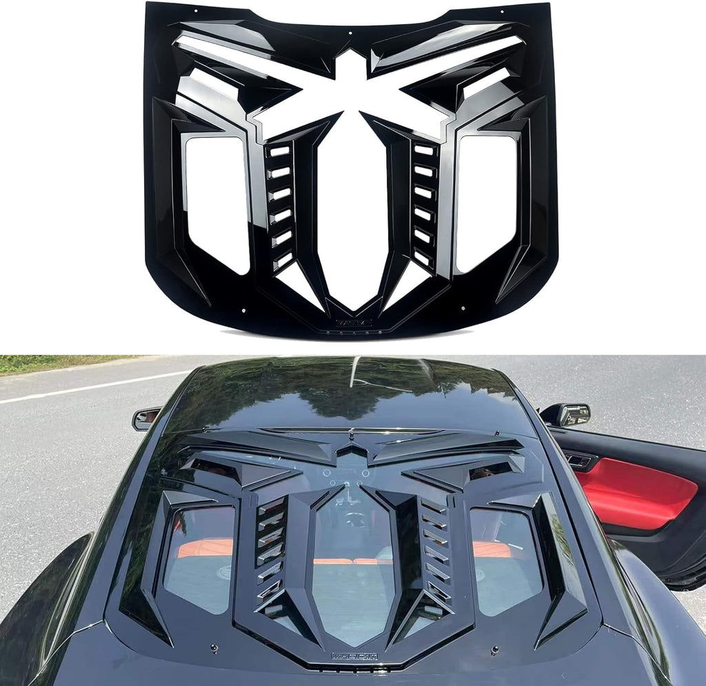 Rear Window Louvers ABS Material Matte Black B608