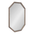 Octagon Wall Mirror, Gray 24x36 C43091