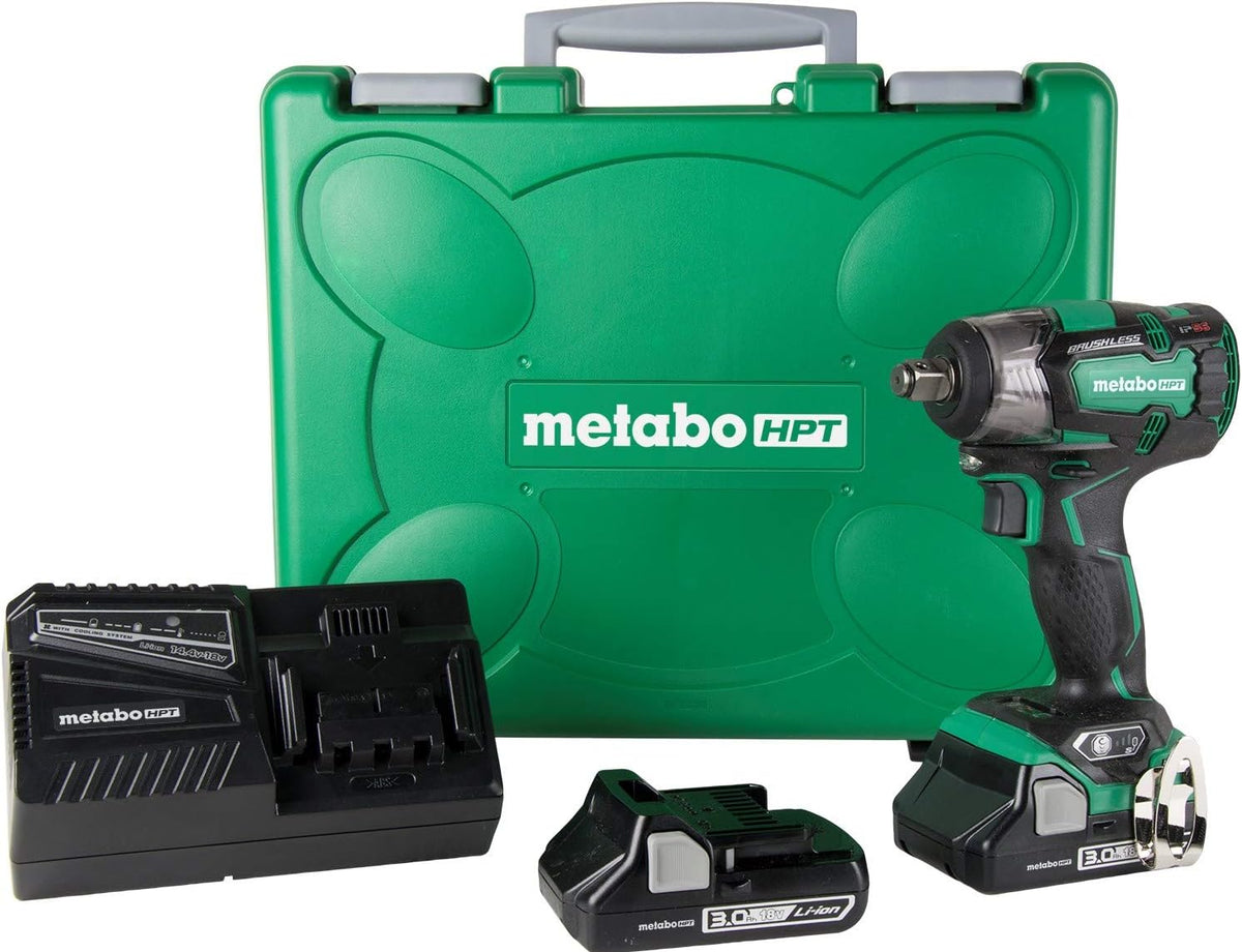 18V Cordless Brushless Impact Wrench with 2 Compact 3.0Ah Batteries R924