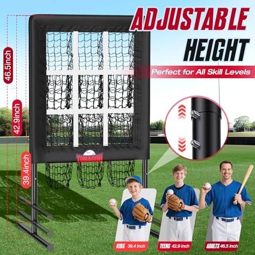 9 Hole Pitching Net with Strike Zone and Training Ball P983642