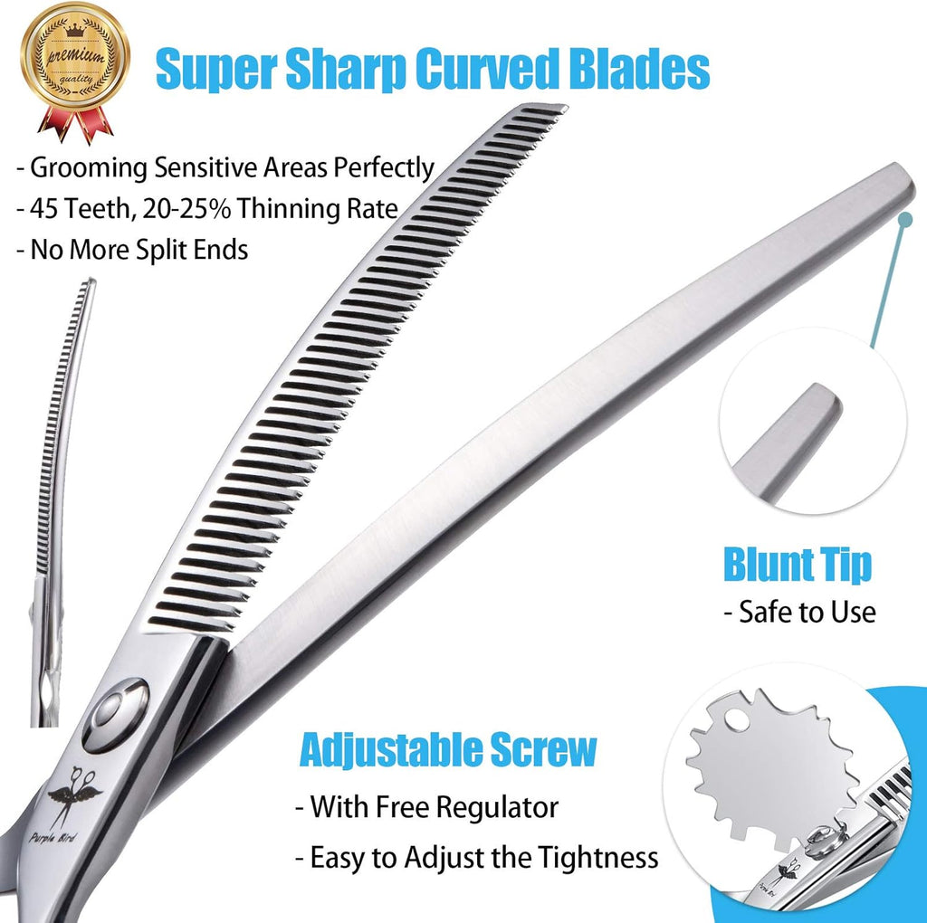 6.5 Inch Dog Grooming Scissors Japanese Stainless Steel Silver N372967