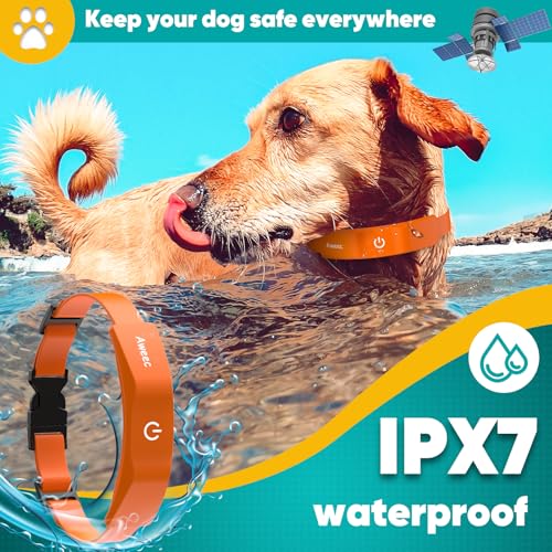 Electric Dog Fence with Training Collar, Rechargeable Waterproof Collar S860