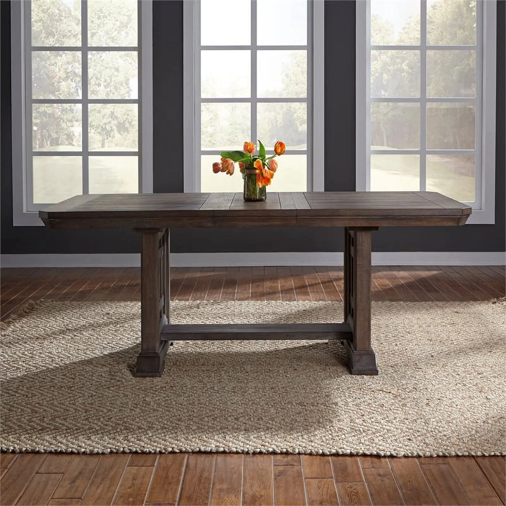 Oak Wood Trestle Table G150274