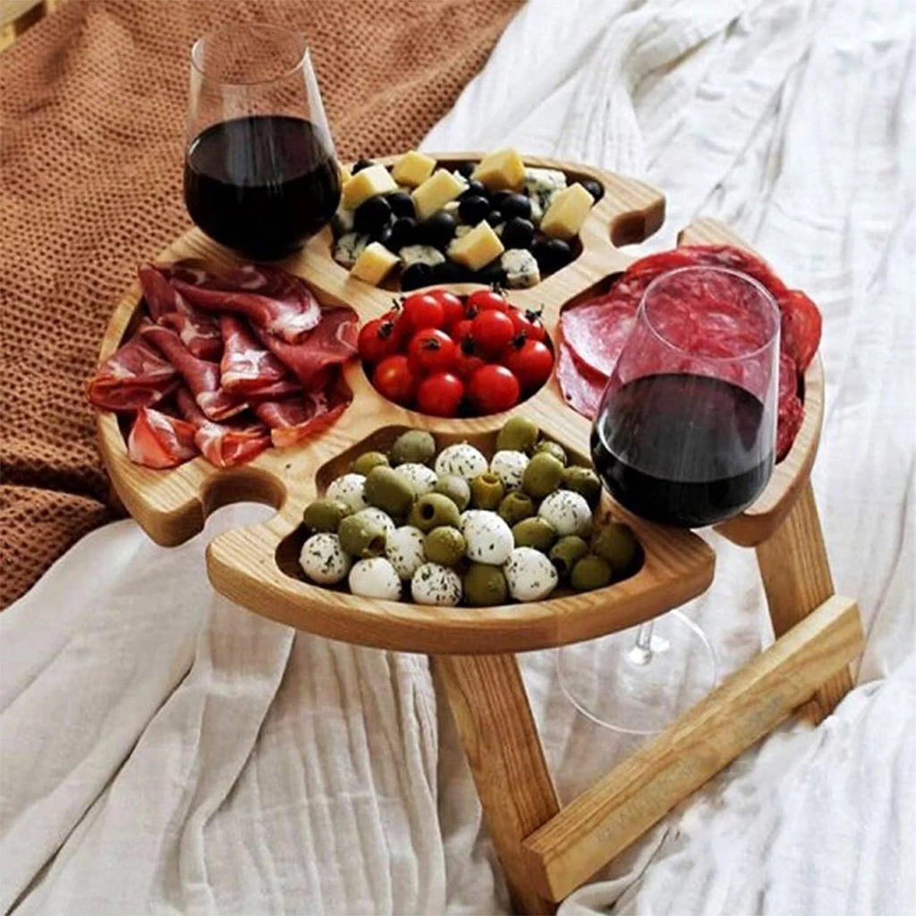 Wooden Collapsible Round Folding Table I252