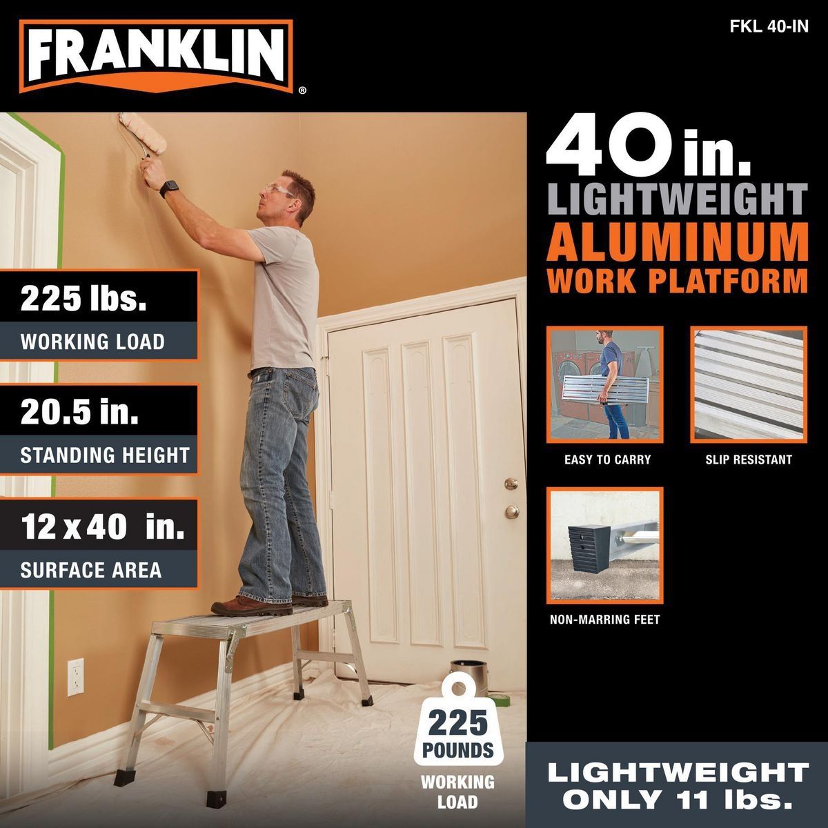 40 In. Lightweight Aluminum Work Platform R6700