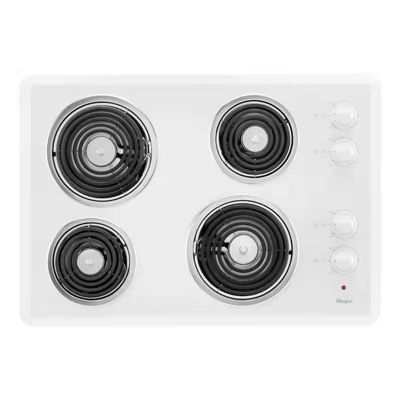 White 4 Element Coil Electric Cooktop C43873