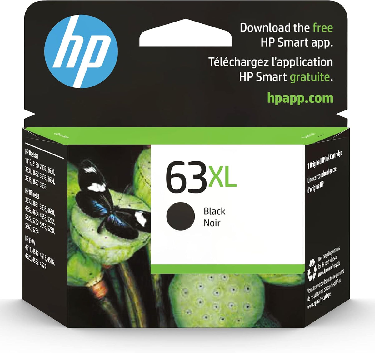 HP 63XL Black High-yield Ink Cartridge Pack of 2 Y89140
