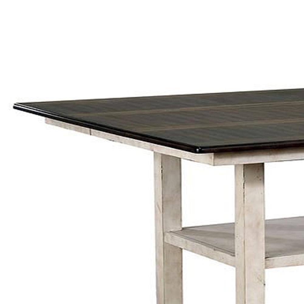 Antique White Counter Height Table V1474