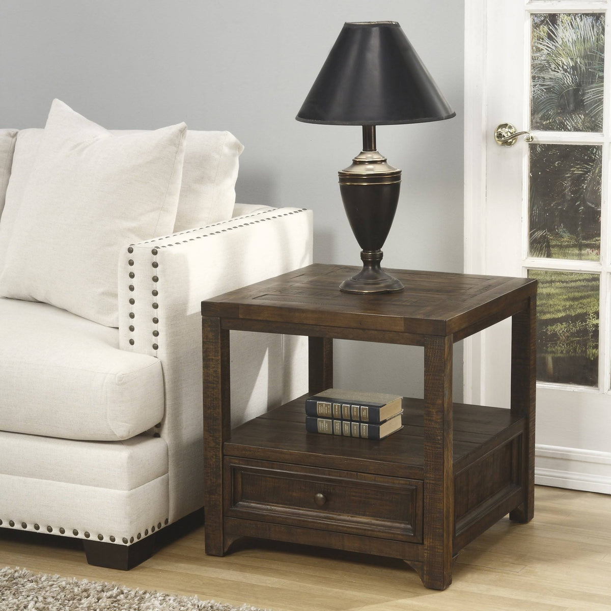 Solid Wood End Table A42072