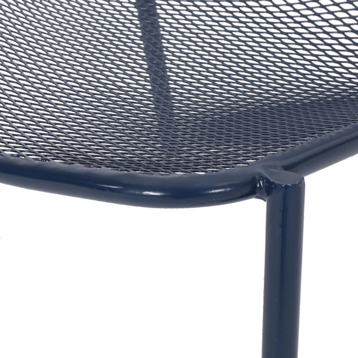 Matte Navy Blue Outdoor Dining Chair Set of 2 W754085