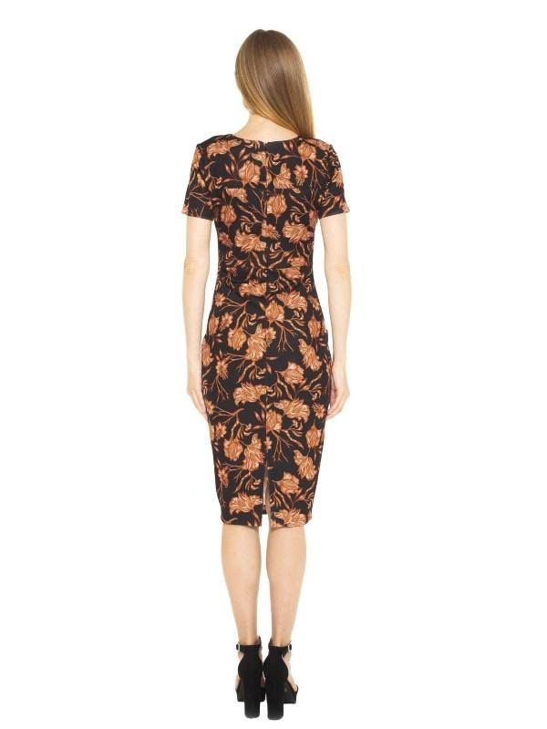Black Midi Sheath Dress U19438