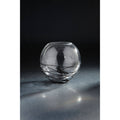 Clear and Black Glass Tea Light Holder P3147