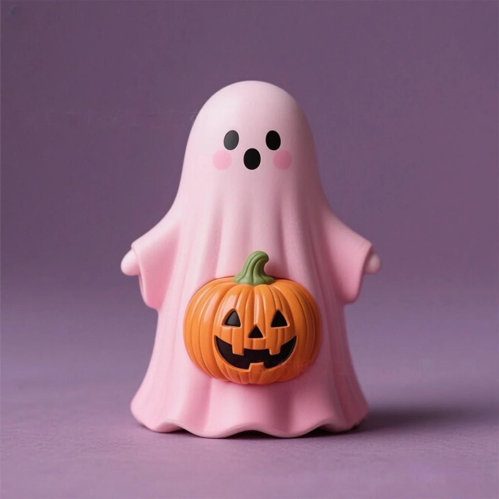 Craft Ornaments With Cute Ghost And Pumpkin 3D Designs W448692