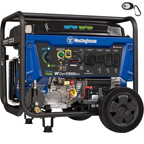 12500 Peak Watt Tri-Fuel Portable Generator W5402