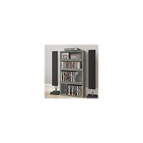 White Stackable Media Storage CD Rack (Holds 40 CDs) P43424
