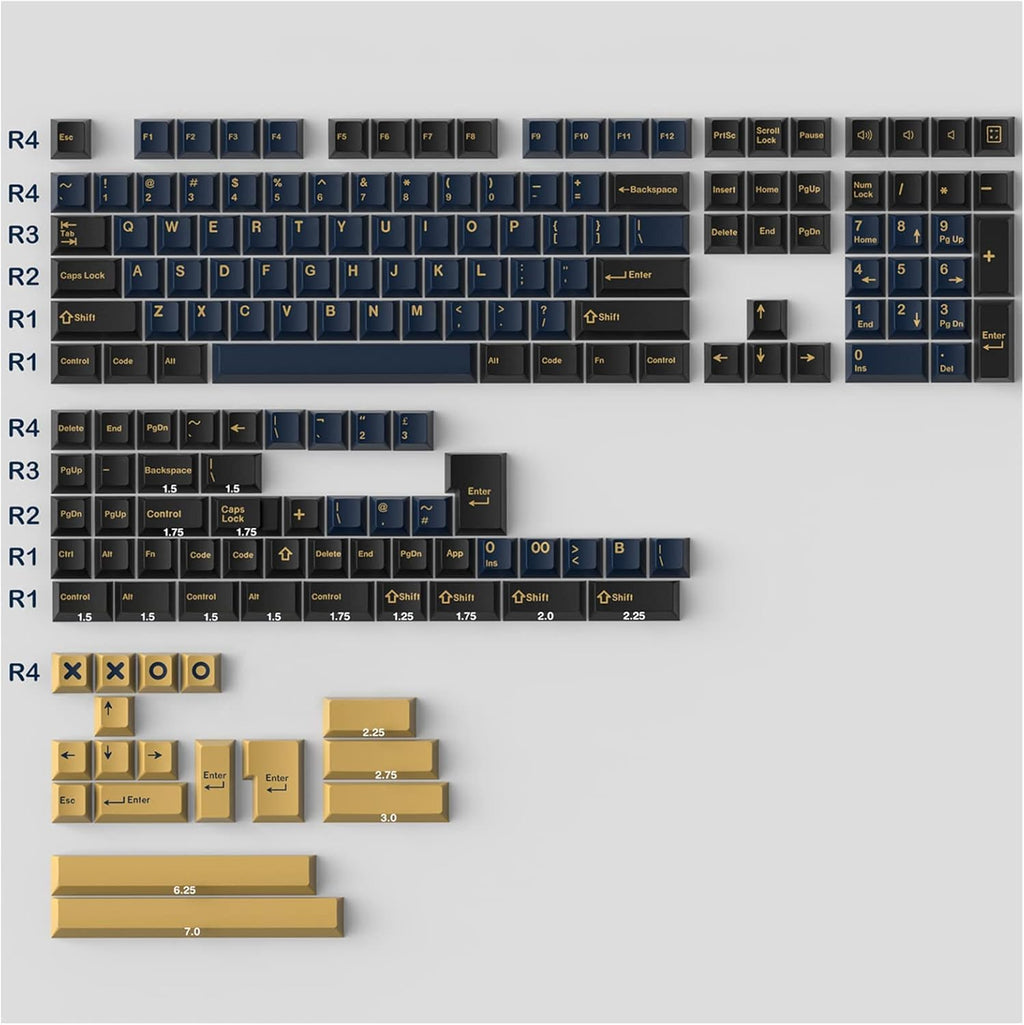 171 Keys Doubleshot ABS Cherry Profile Keycap Set D8972