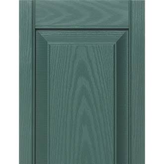 Bright White Raised Panel Vinyl Exterior Shutters (Pair) F92620