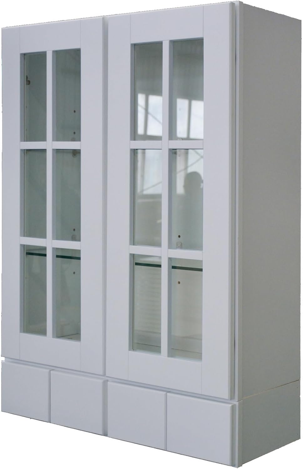 30" x 42" Wall Cabinet with Glass Doors and 4 Drawers W851