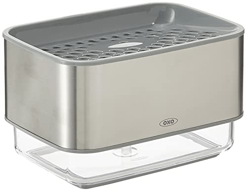 Stainless Steel Soap Dispensing Sponge Holder and Stainless Steel Soap Dispenser I310450