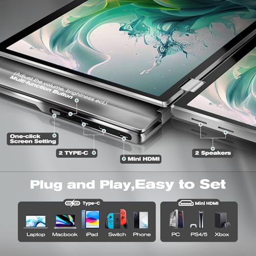 12" Full HD IPS Portable Monitor I4607